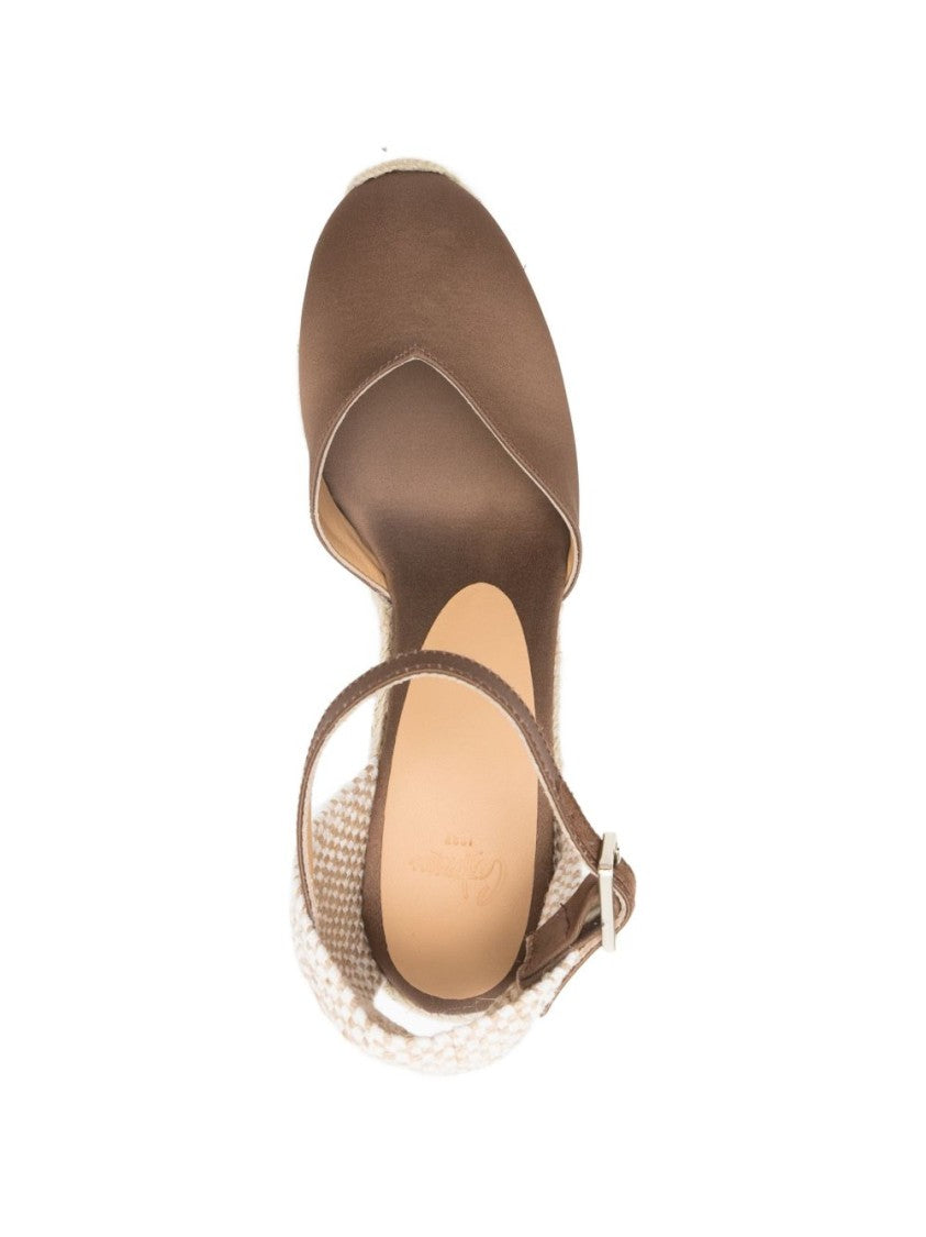 Castaner Closed-Toe Wedge Sandals With Adjustable Ankle Strap