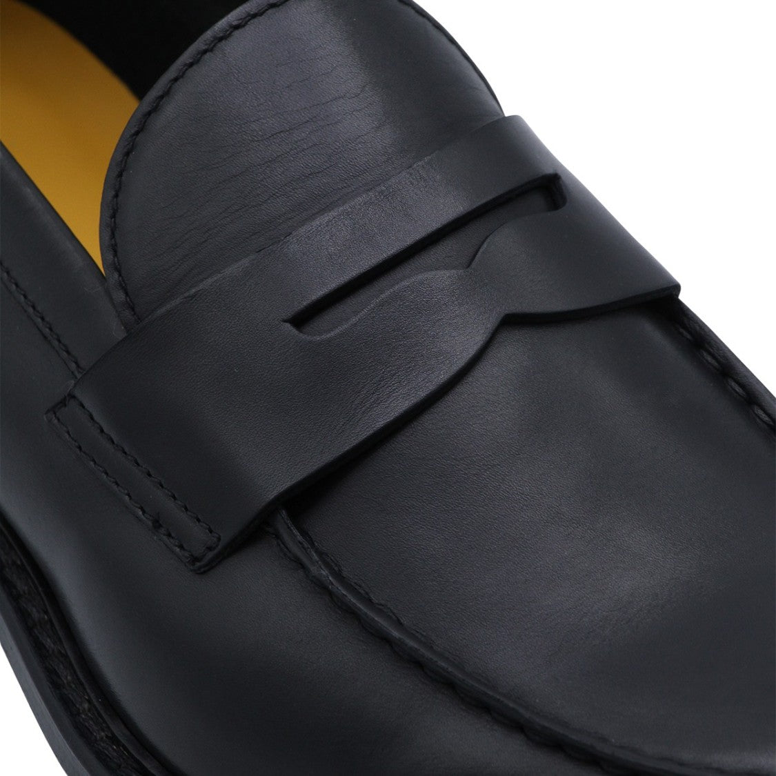 Doucal's Matte Black Flat Shoes With Rounded Toe