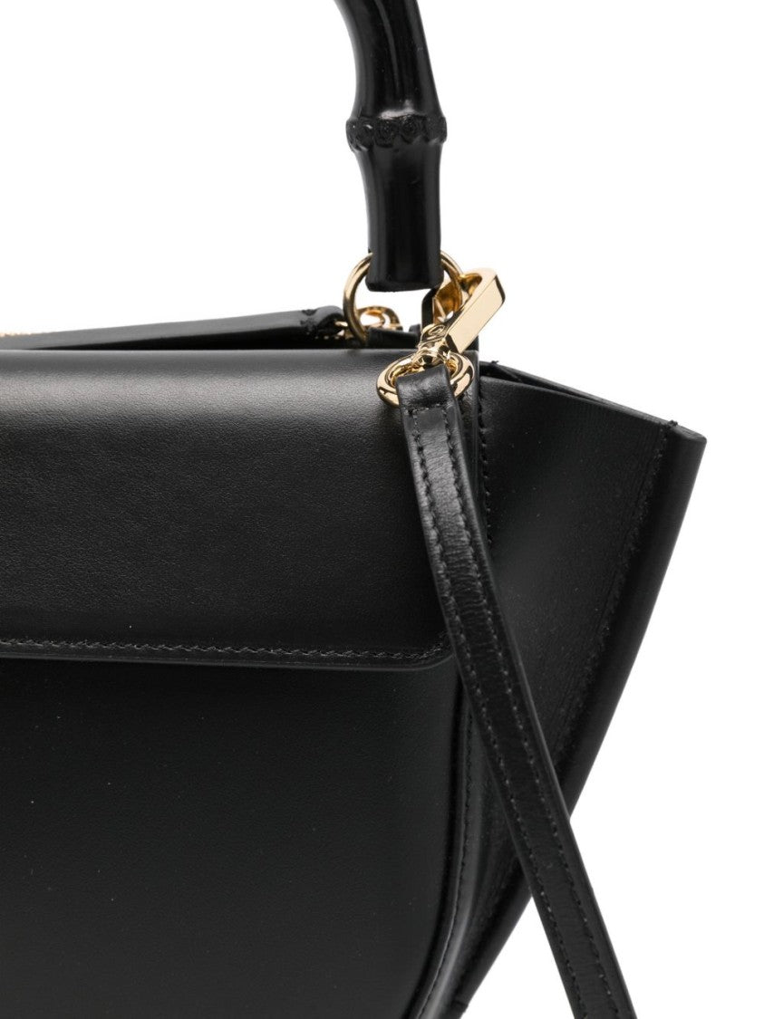 Wandler Black Hortensia Mini Bamboo Shoulder Bag