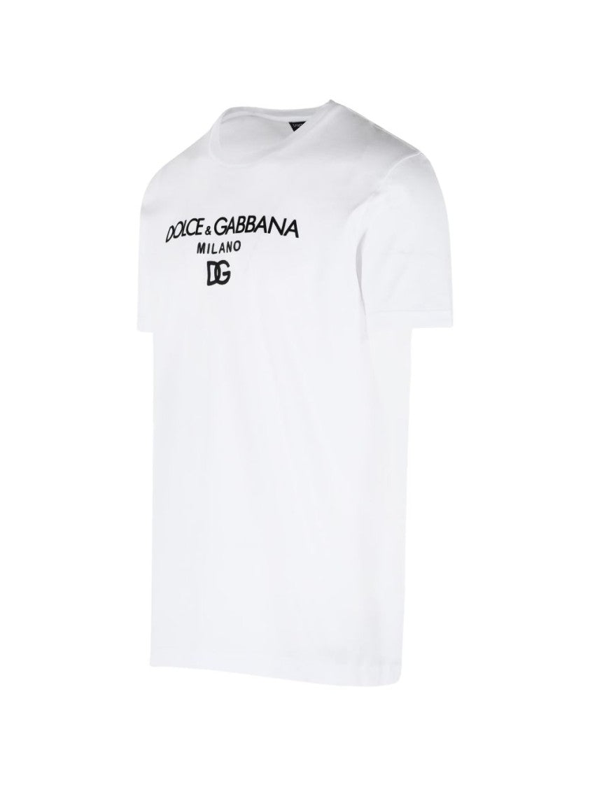 Dolce & Gabbana Crew Neck Bold Emblem T-Shirt