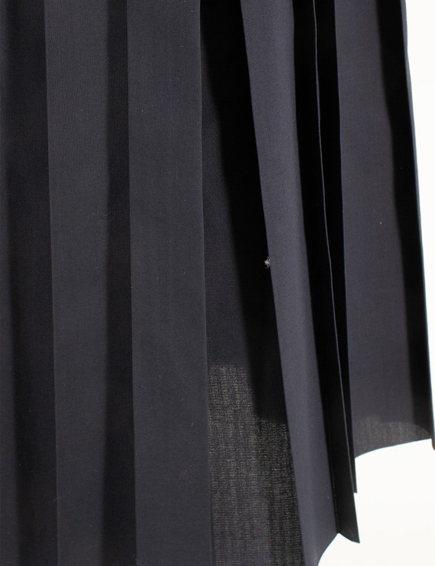 Fabiana Filippi Point-Of-Waist Muslin Dress With Pleated Skirt