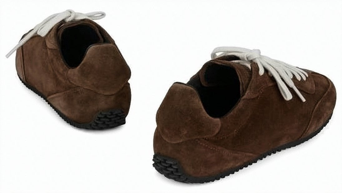 Axel Arigato Suede Low-Profile Sneakers With Textured Rubber Sole