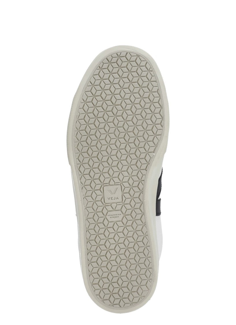 Veja Ivory White Leather V Logo Sneakers