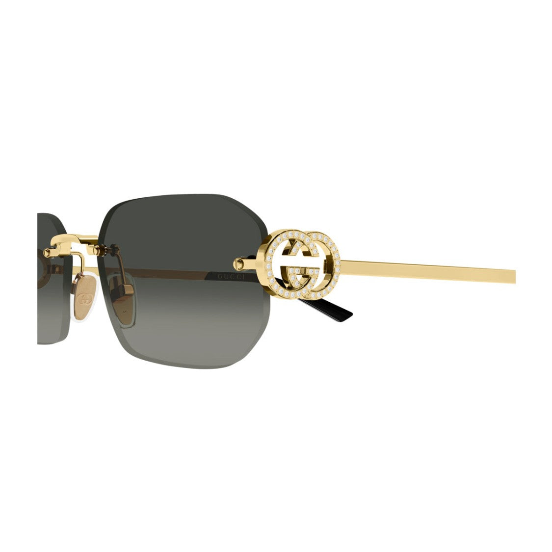 Gucci Gold Linea Emblem Gg2228s Gradient Sunglasses