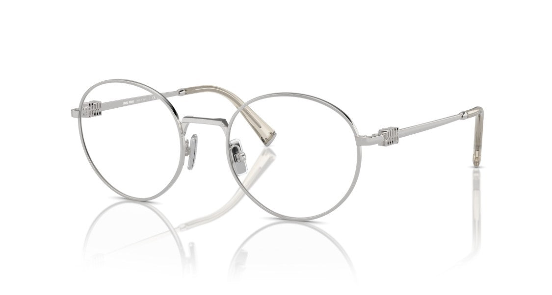 Miu Miu 0Mu 52Xv Round Metal Frame Sunglasses