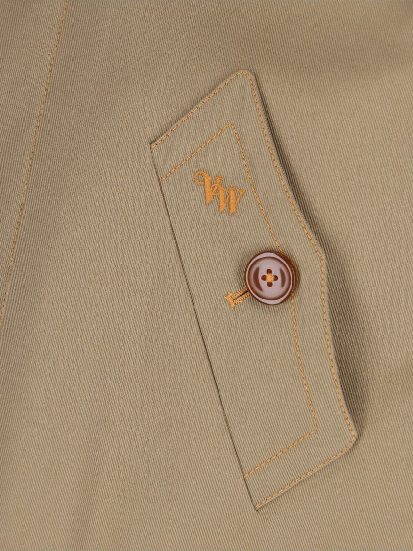 Vivienne Westwood Cut Off Graziano Trench' Cropped Jacket – Brown