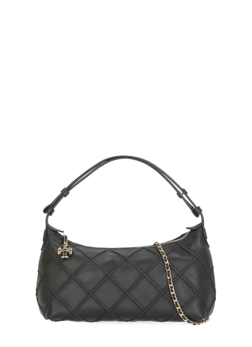 Tory Burch Black Diamond Quilted Leather Pochette