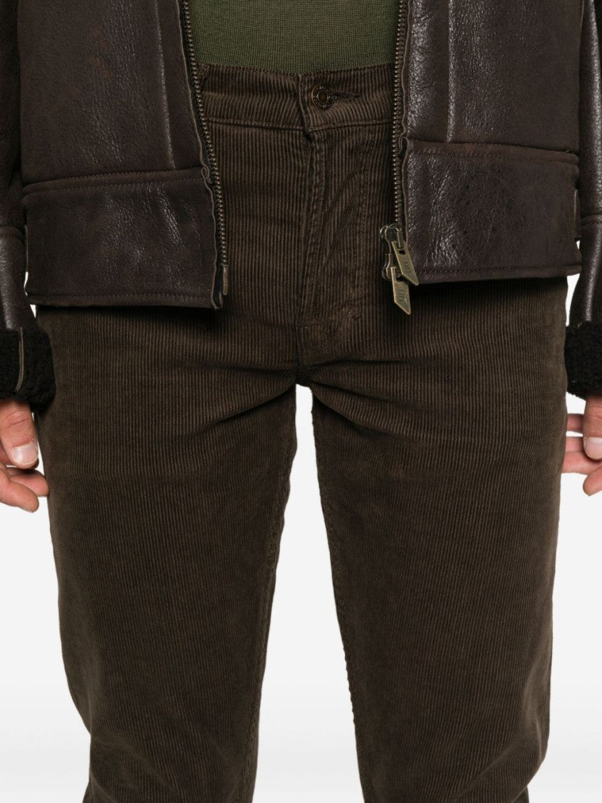 Tom Ford Tailored Olive Green Corduroy Jeans