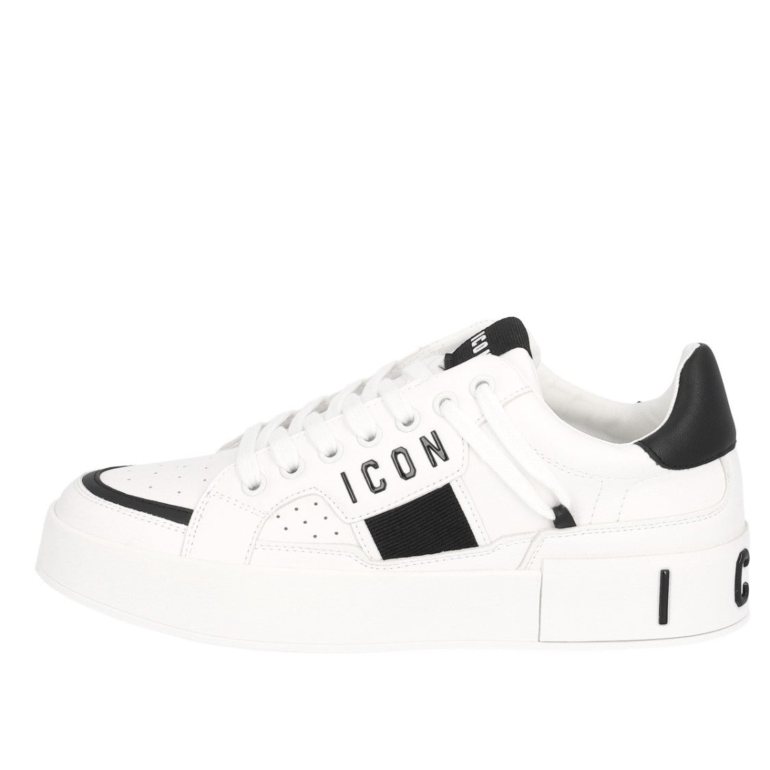 Icon White Sneaker With Black Accents