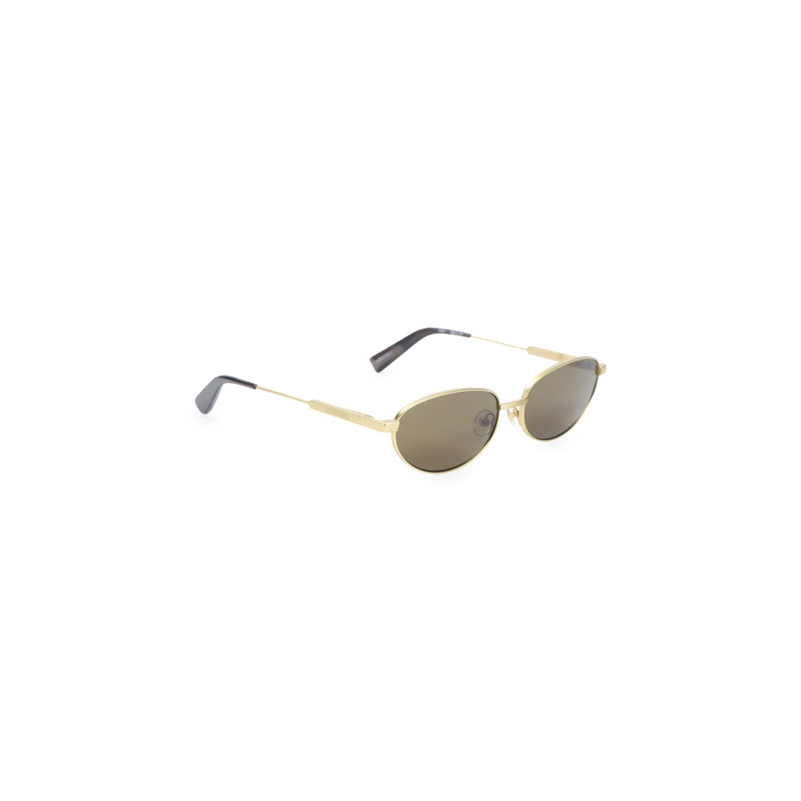 Jacquemus Oval Lens Sunglasses With Metallic Stainless Steel Frame