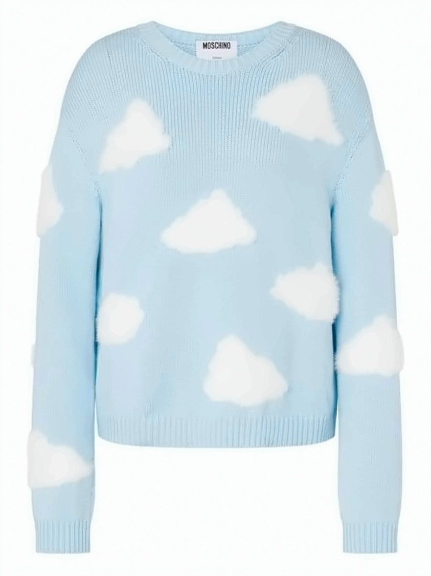 Moschino Sky Blue Knitted Sweater