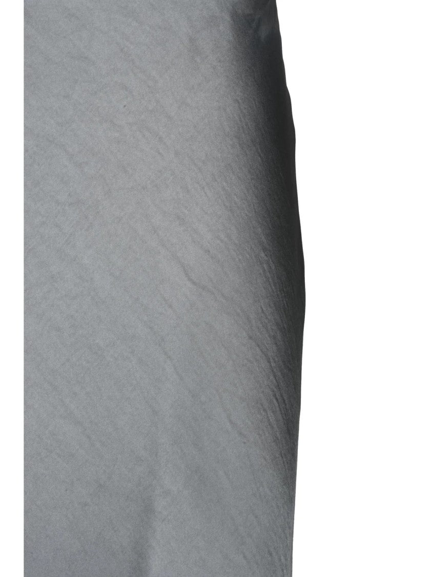Samsoe Samsoe Grey Fluid Elastic Waist Satin Maxi Skirt