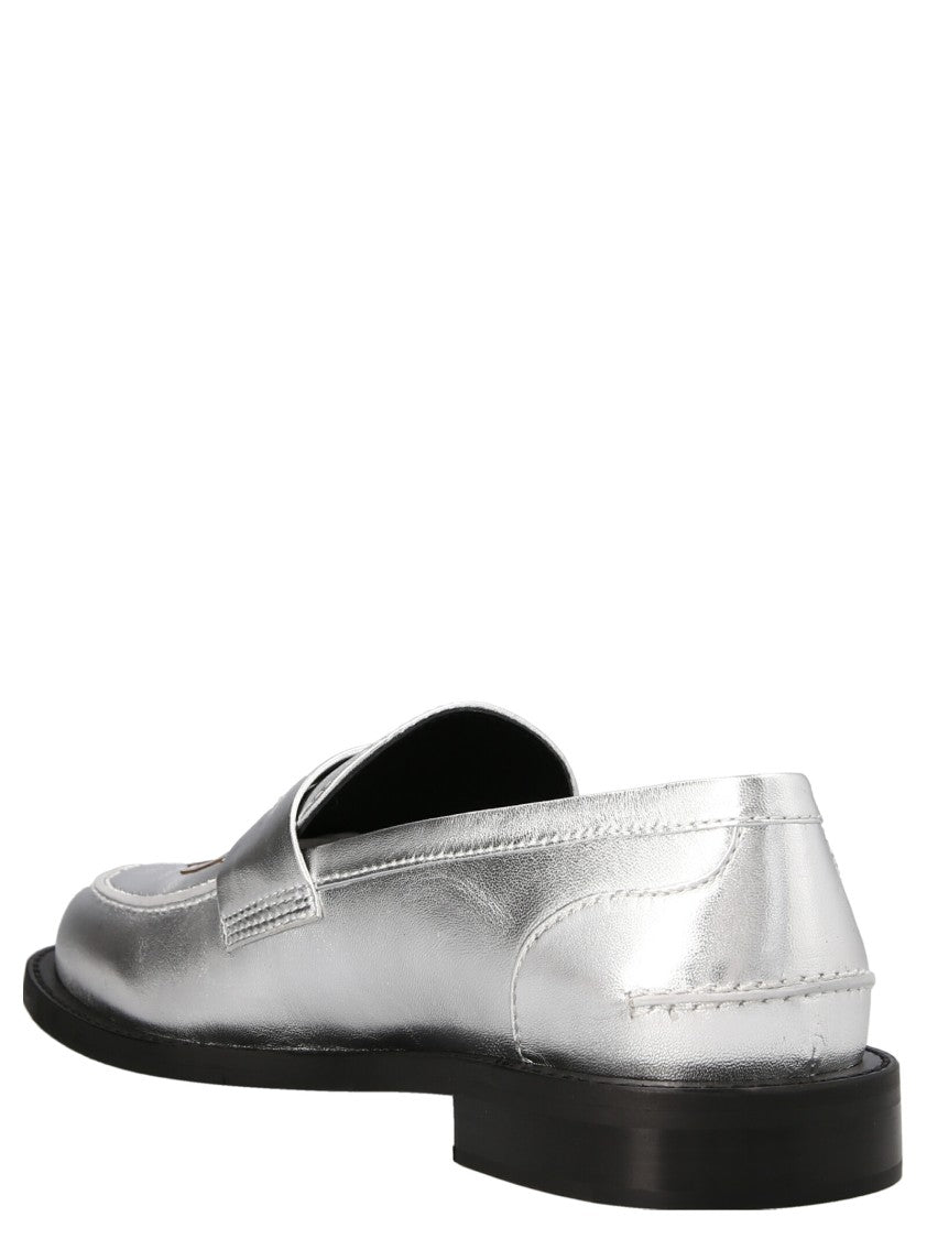 J. W. Anderson Silver Leather Loafers