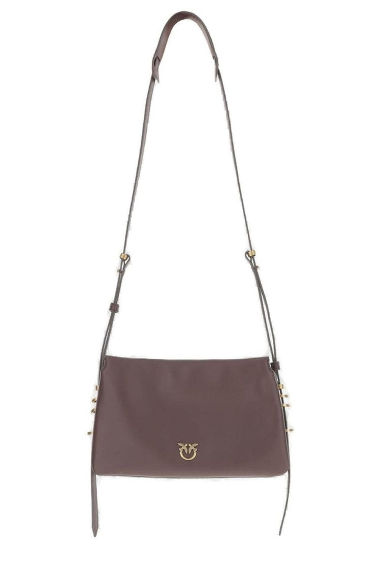 Pinko Mini “Triplet” Shoulder Bag – Bordeaux