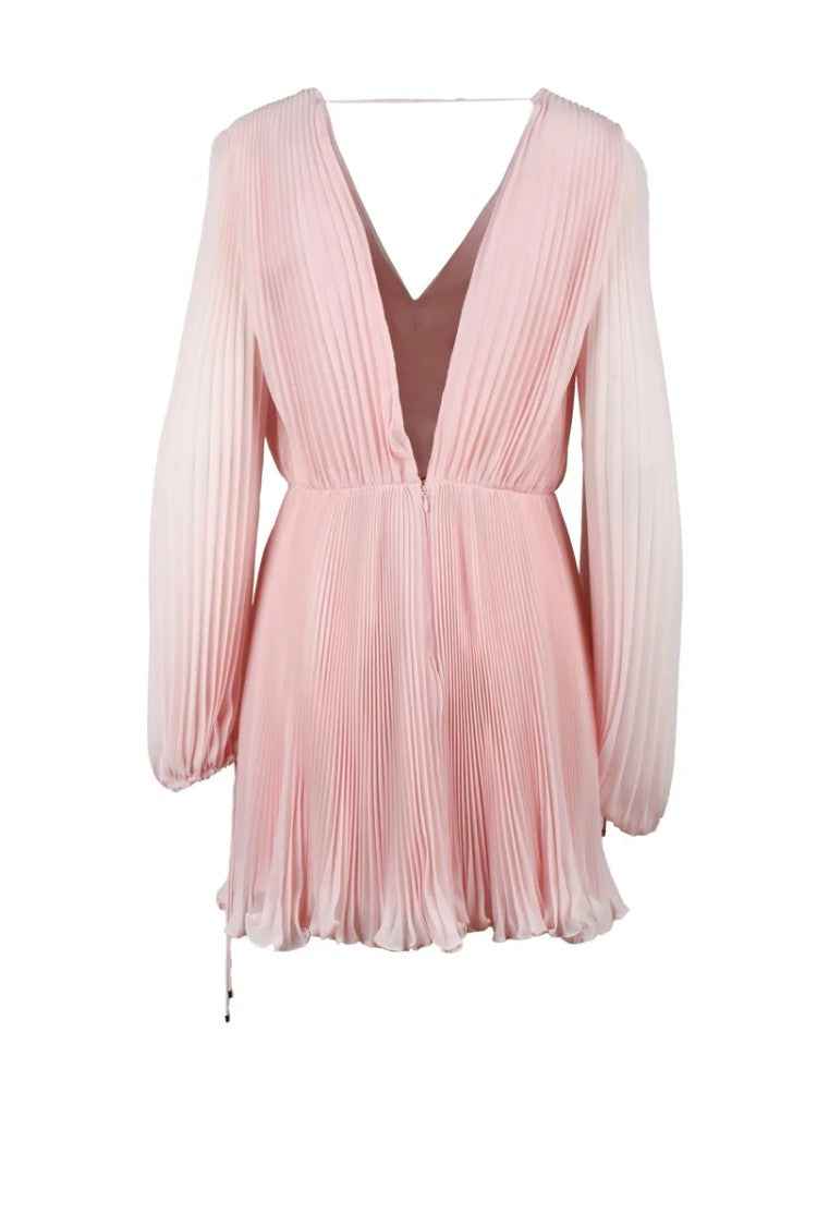 Max Mara Pleated Short Dress - Pink