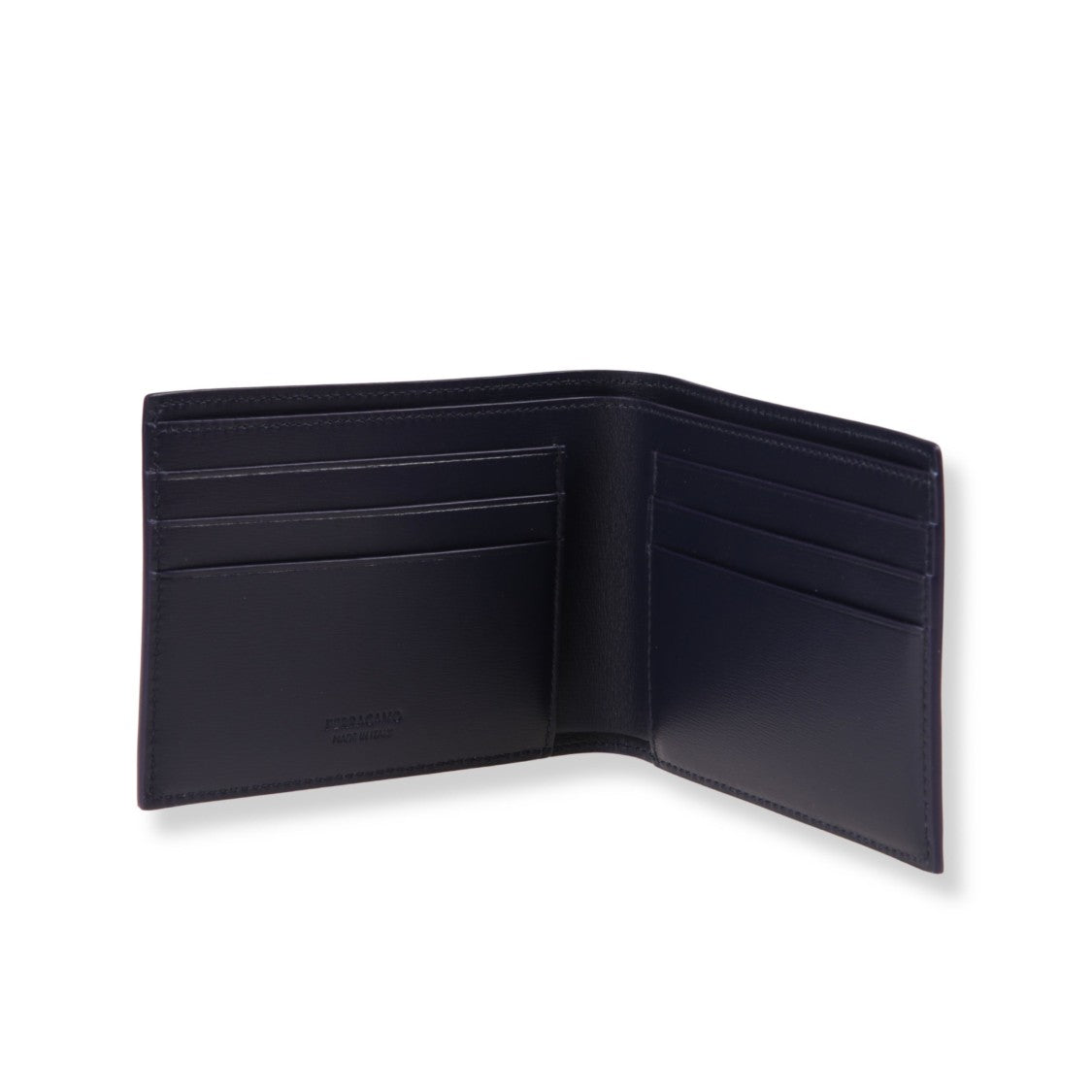 Ferragamo Minimalist Brown Leather Wallet With Subtle Stitching