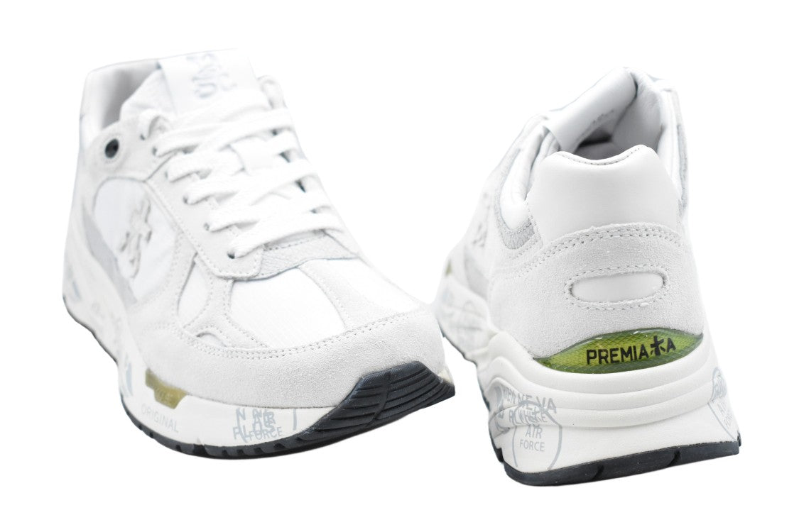 Premiata Low-Top Sneakers With Vibrant Contrast Details