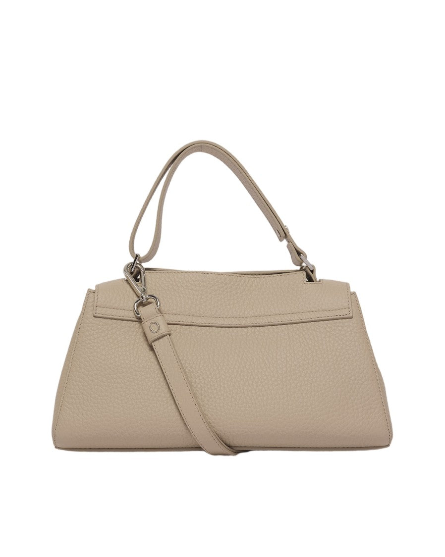 Orciani Trapezoidal Longuette Handbag With Flap Closure