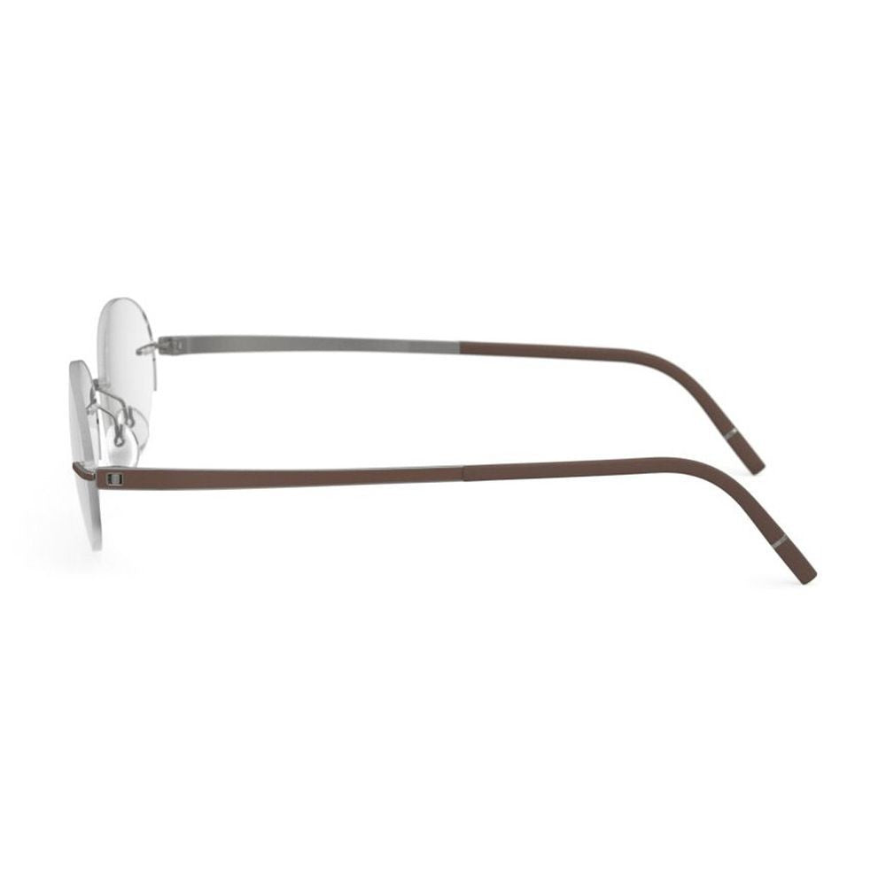 Silhouette 5529/Ga Rimless Oval Eyeglasses With Titanium Temples
