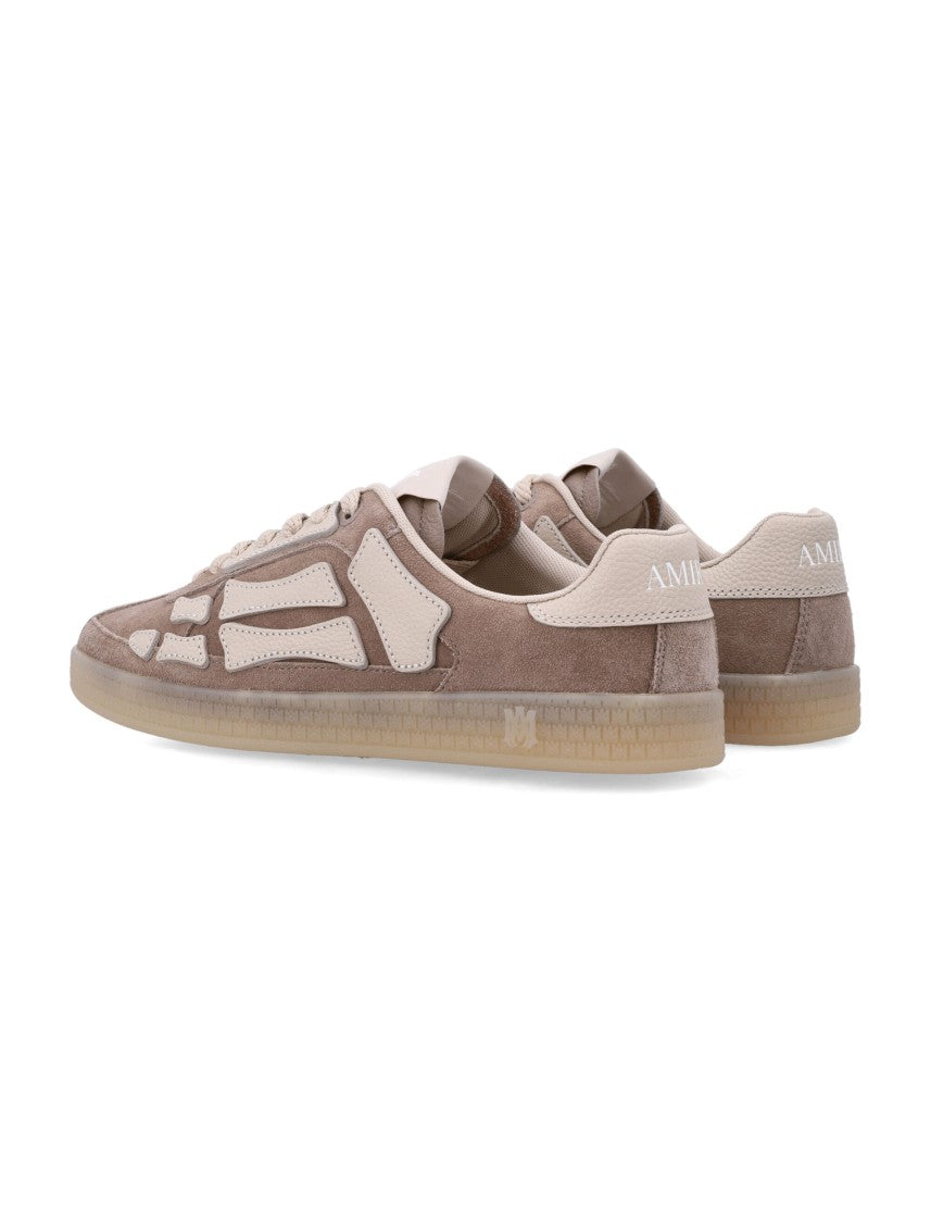Amiri Pacific Bones Suede Multi Overlays Sneakers