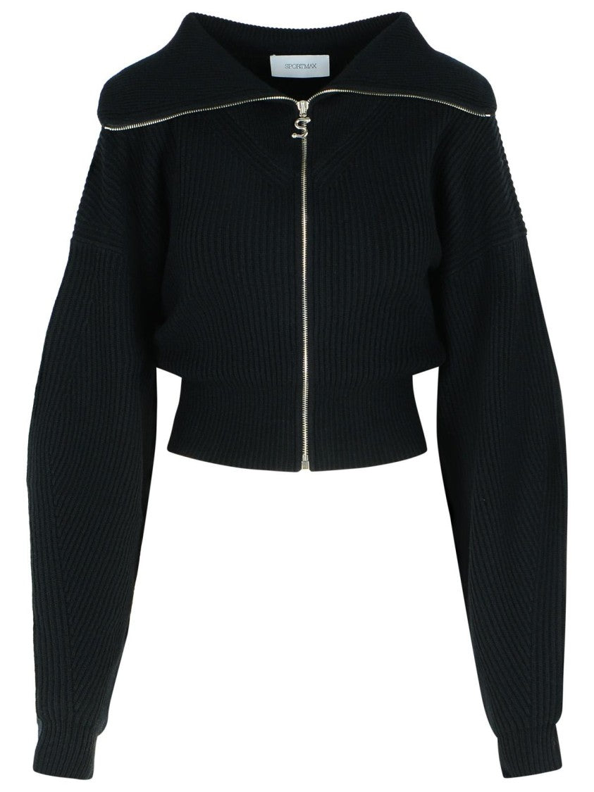 Sportmax 'Calipso' Black Cashmere Blend Cardigan