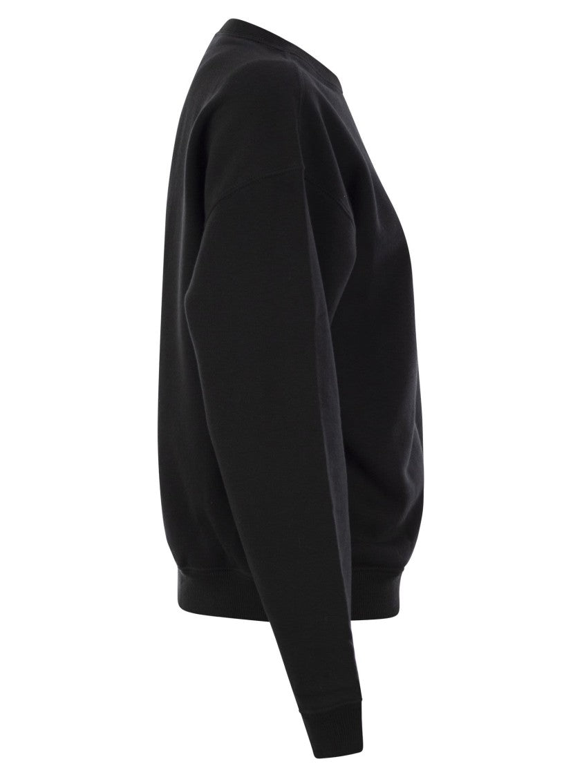 Polo Ralph Lauren Black Crewneck Sweatshirt With Exclusive Embroidered Pony