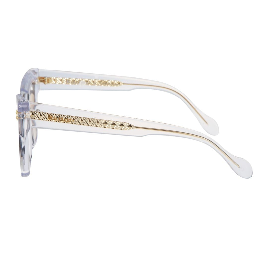 Kador Gold Vanessa Glamour Gradient Angular Sunglasses
