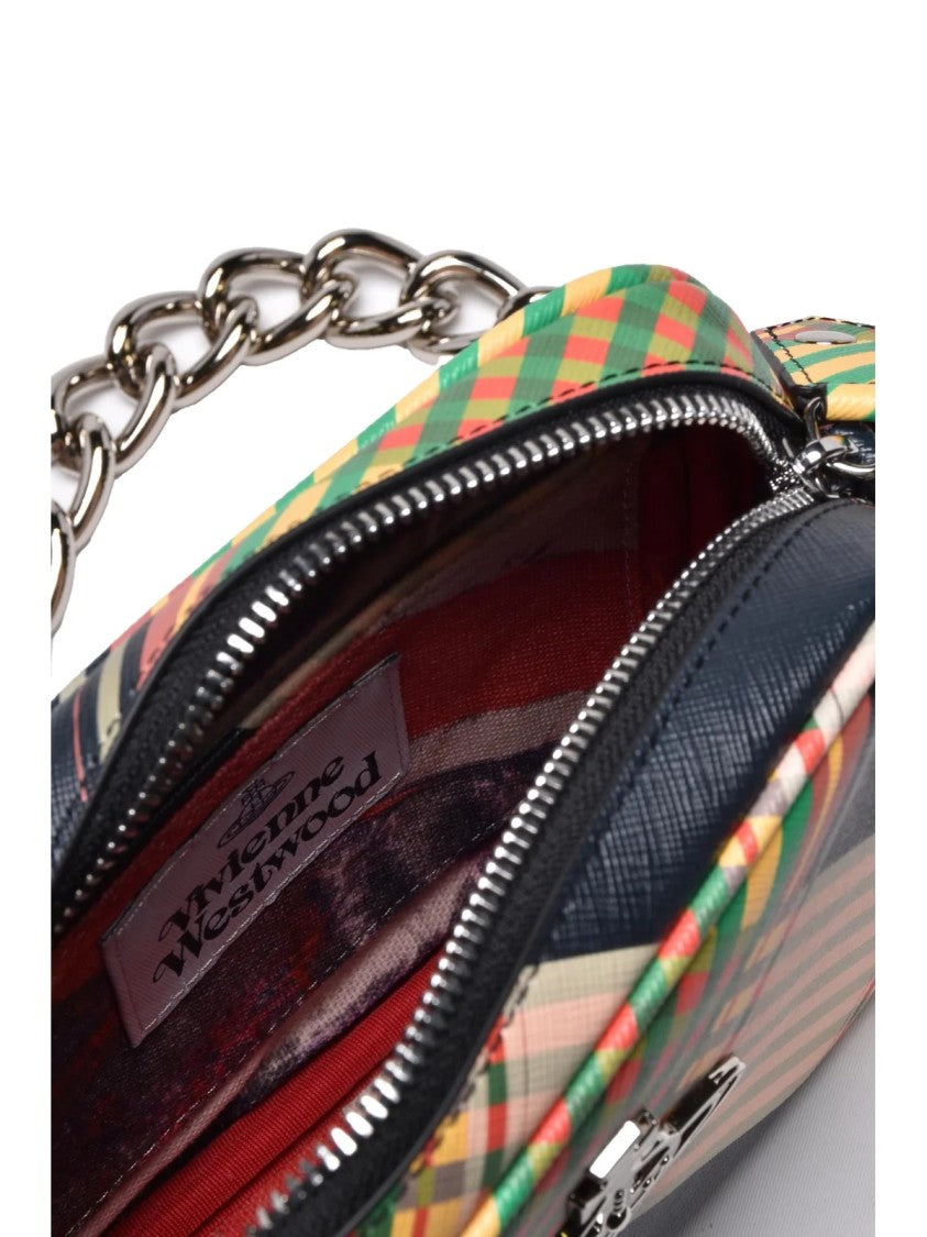 Vivienne Westwood Multicolor Polyurethane Plaid Camera Bag