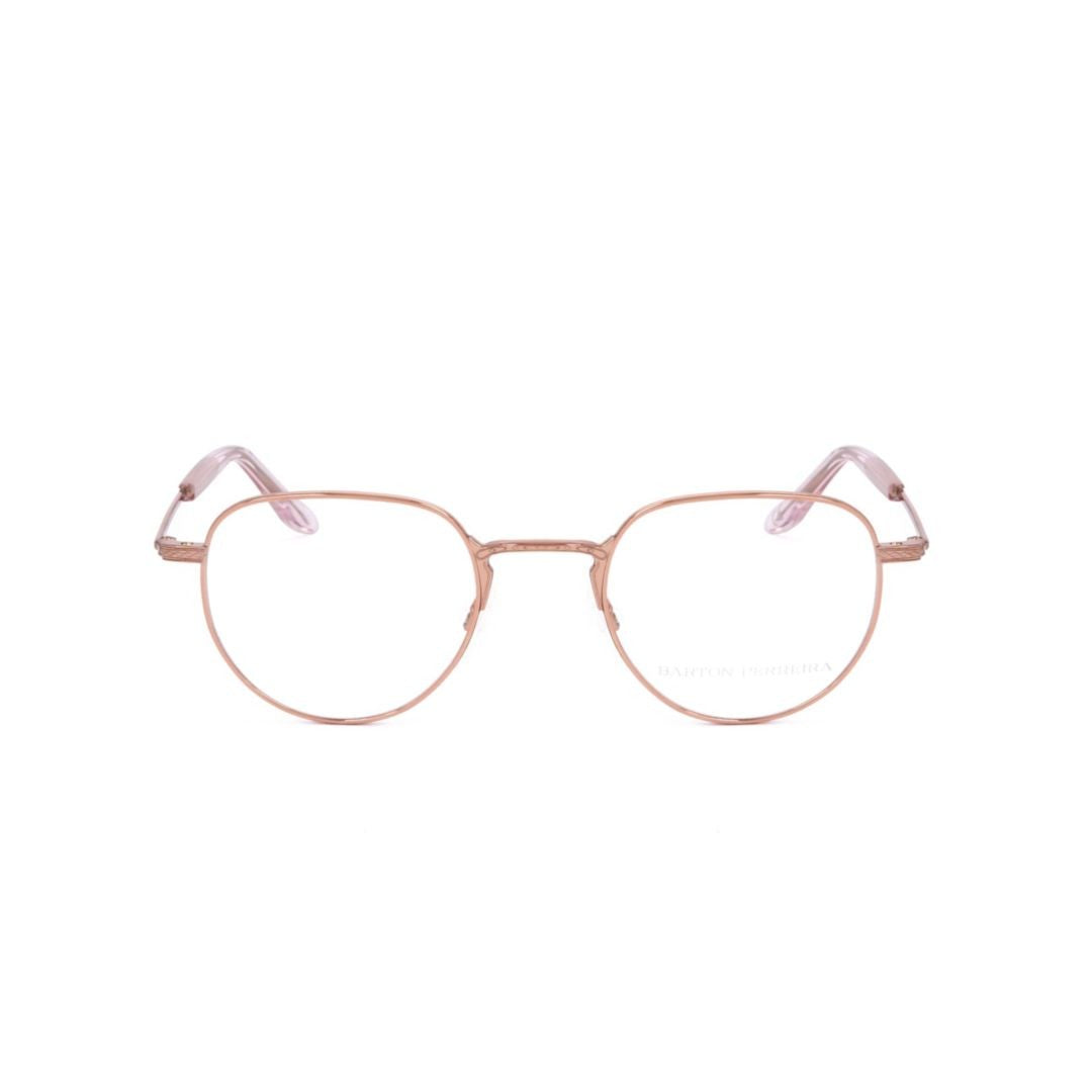 Barton Perreira Bp5089 491Vo Thin Rose Gold Metal Frame Sunglasses With Round Lenses