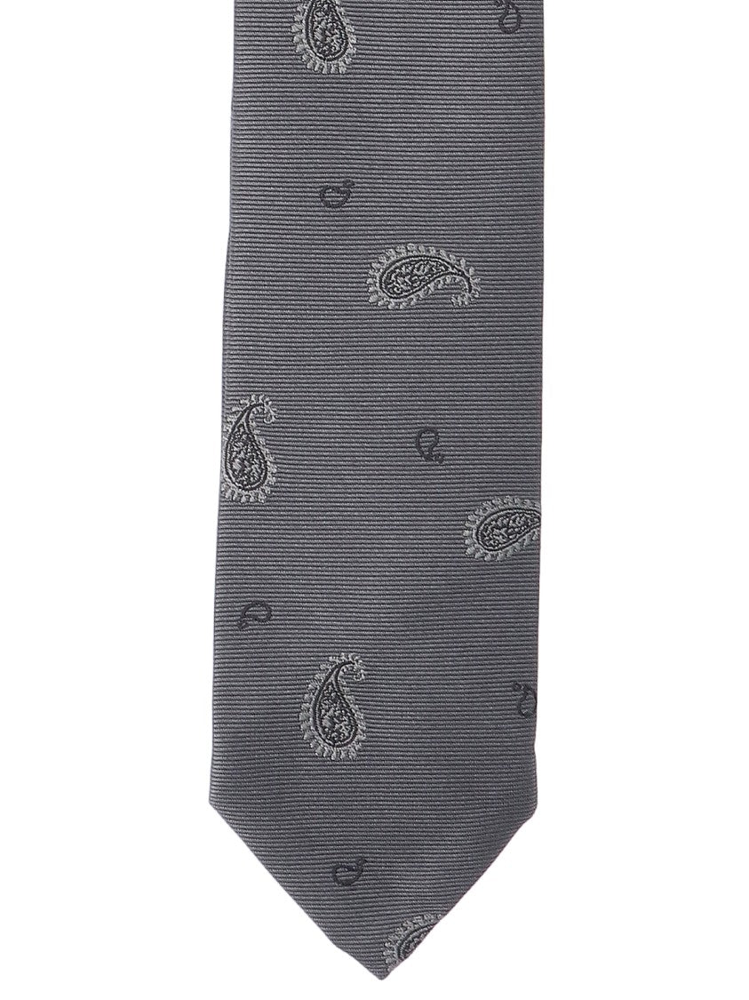 Thom Browne "Paisley" Tie – Grey