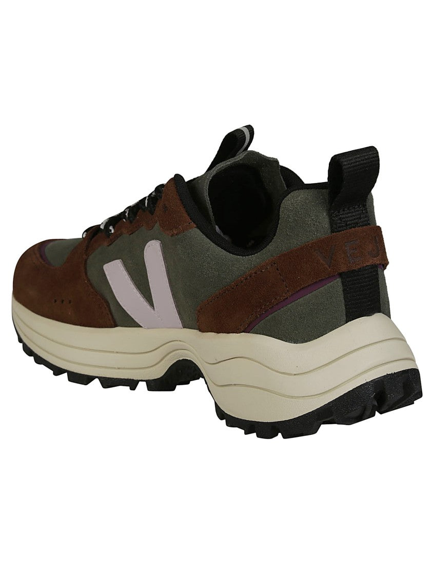 Veja Brown Suede And Textile Sneakers With Sole