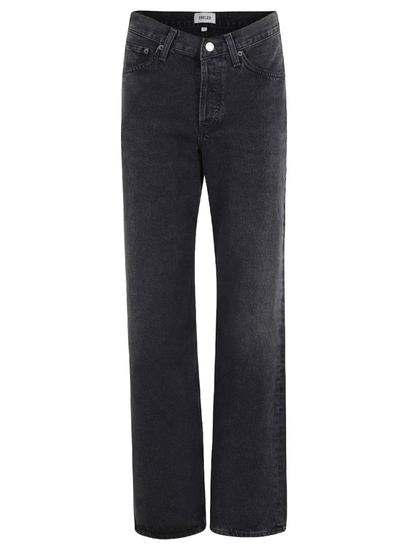 Agolde Relaxed Straight-Leg Jeans With Vintage Wash Finish