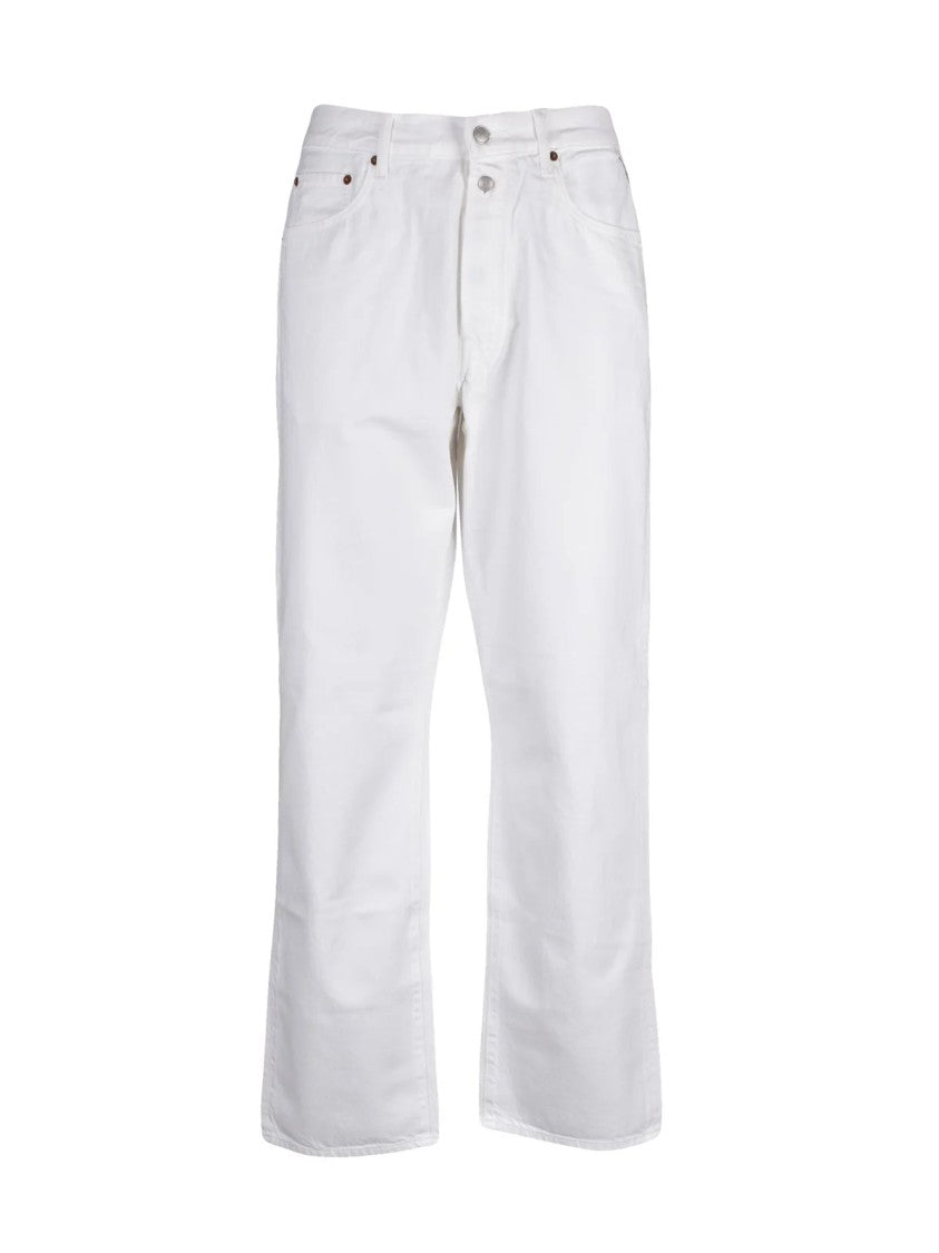 Replay White Cotton Men Jeans