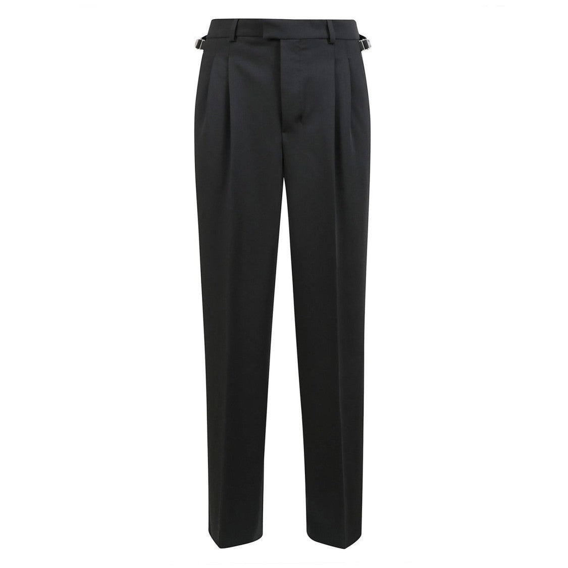 Ami Tailored Wool Slacks With Straight Leg Silhouette