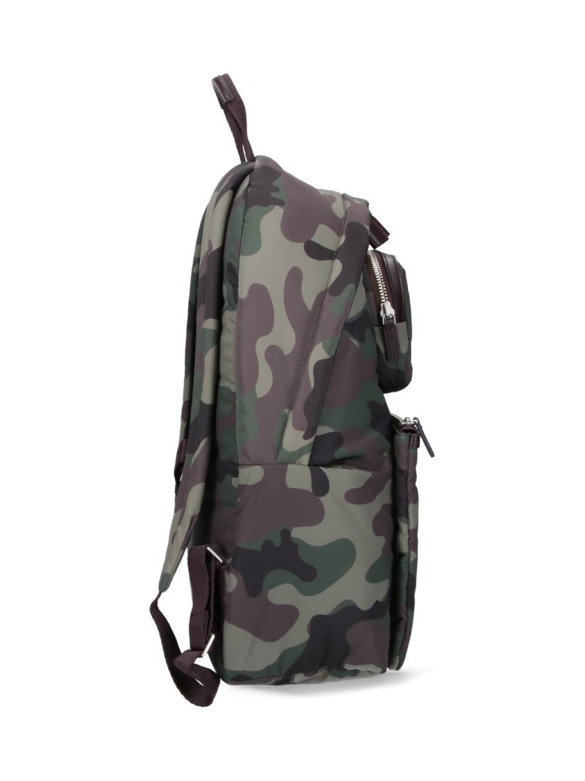 Anya Hindmarch Camouflage Multi Pocket Backpack – Multicolor
