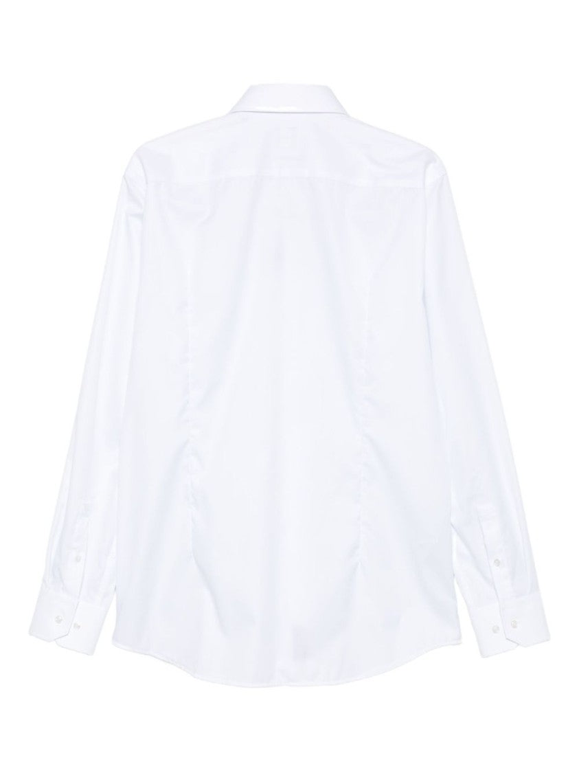 Boss Formal White Button-Down Shirt With Tailored Fit