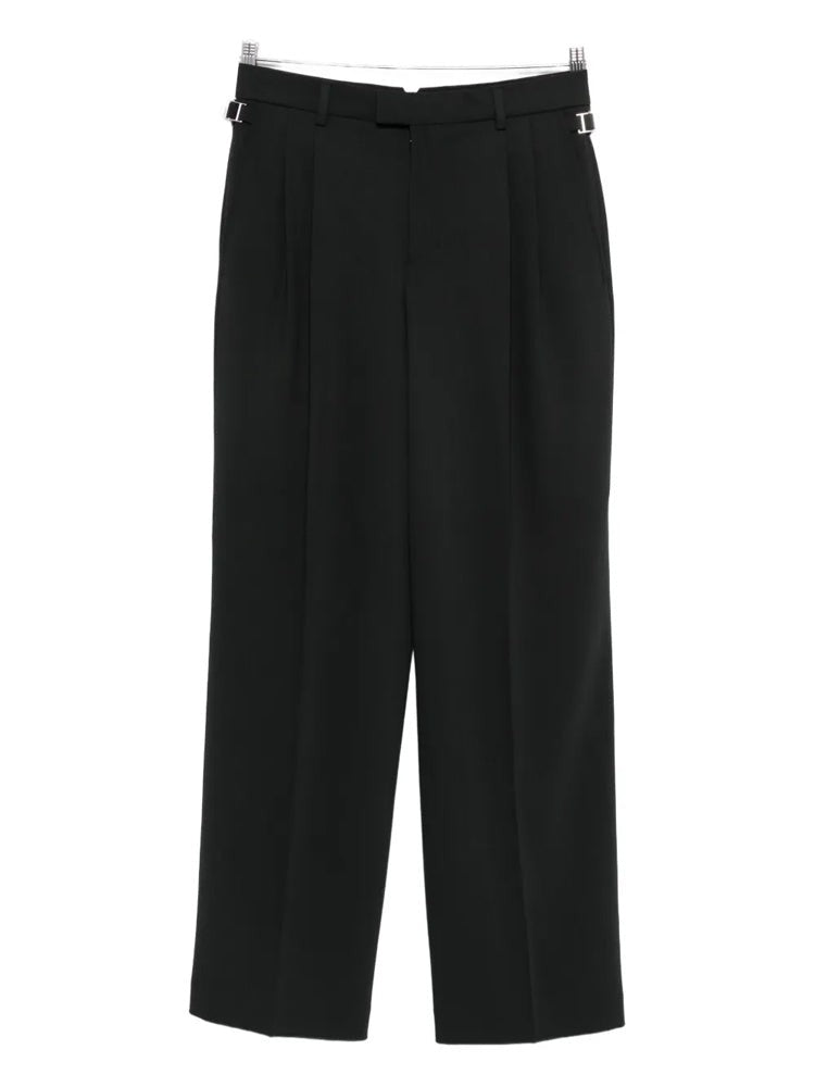 Ami Paris Wide Trousers With Adjustable Waist Tabs