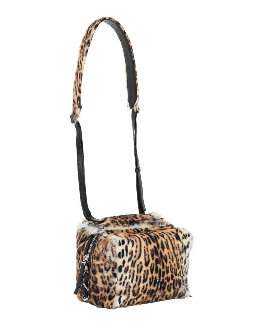 Givenchy Small Pandora Bag In Leather And Faux Fur
