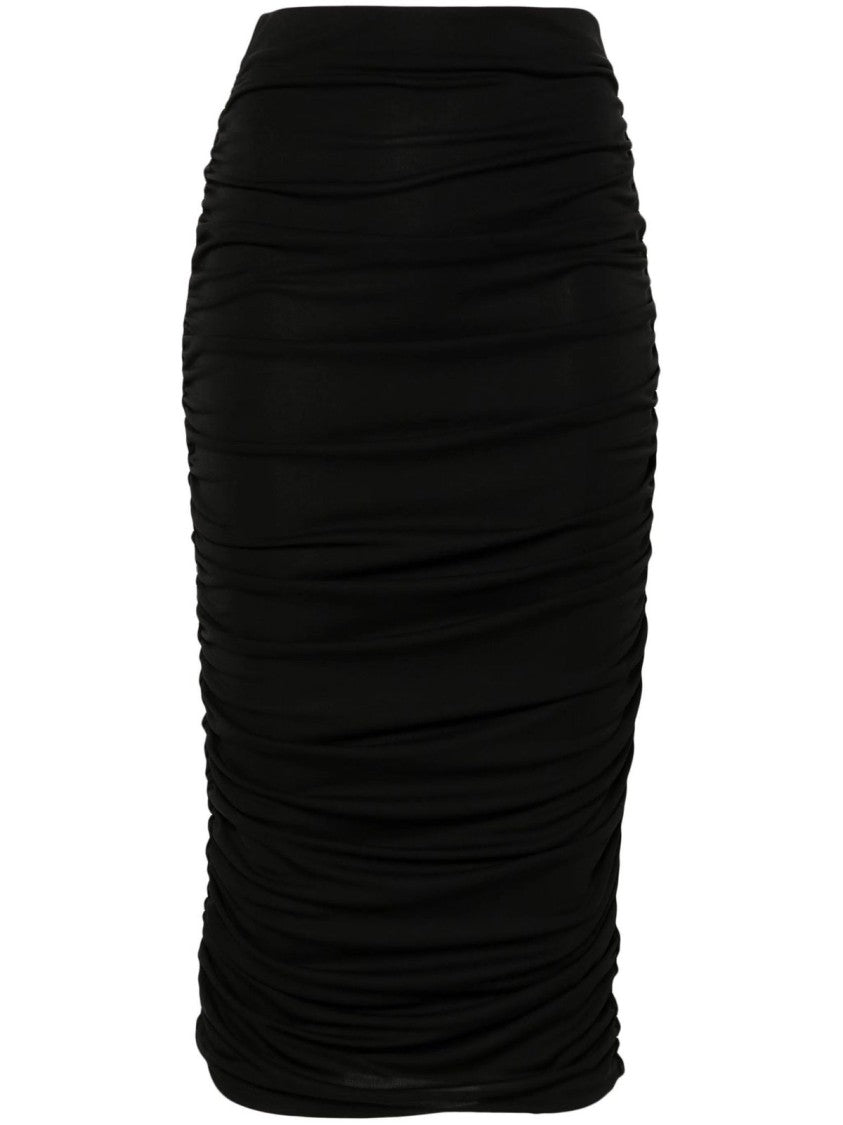 The Andamane Livia Draped Midi Skirt