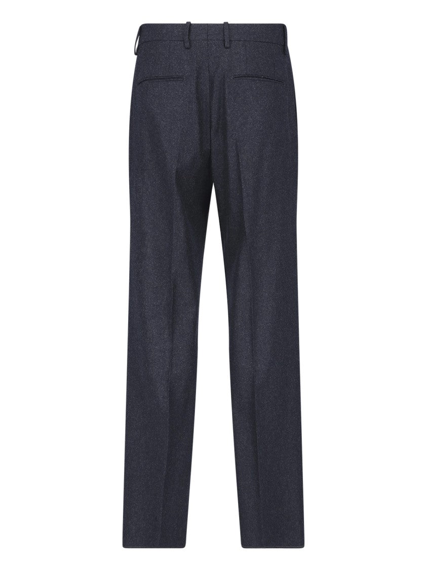 Tagliatore Double-Breasted Virgin Wool Suit With Peak Lapels