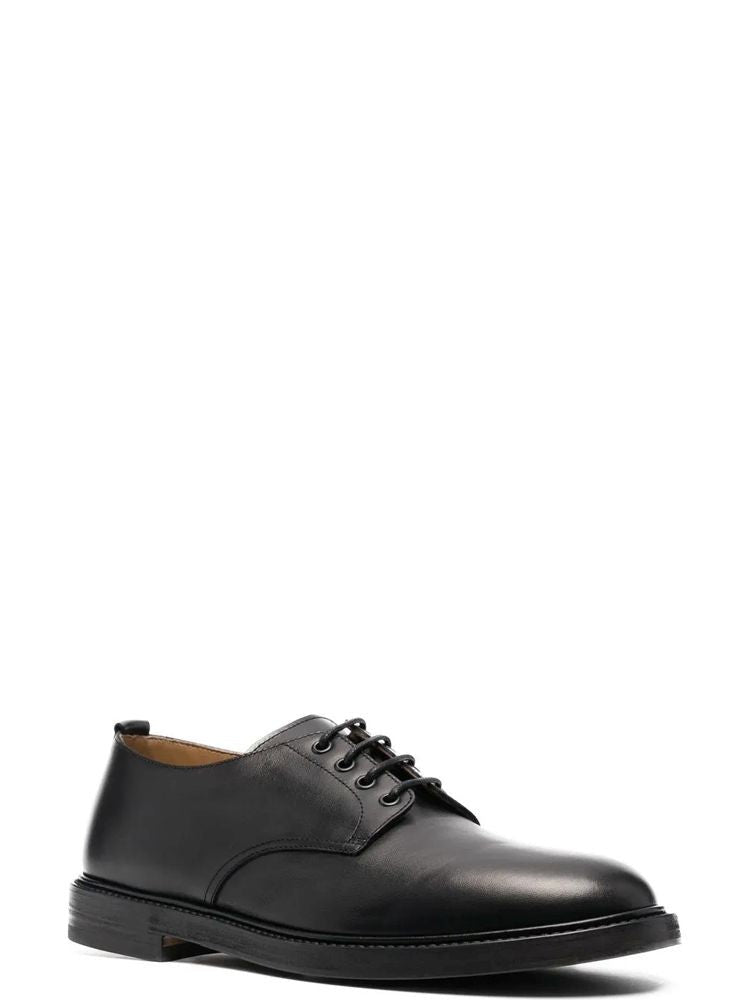 Henderson Black Derby Closed Lace-Up Leather Formal Shoes