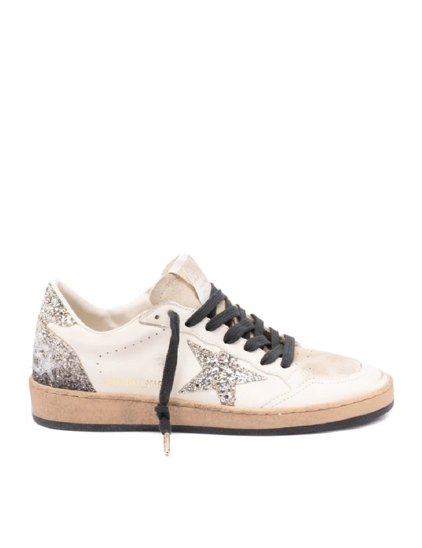Golden Goose Low-Top Sneakers With Glittered Star Detail