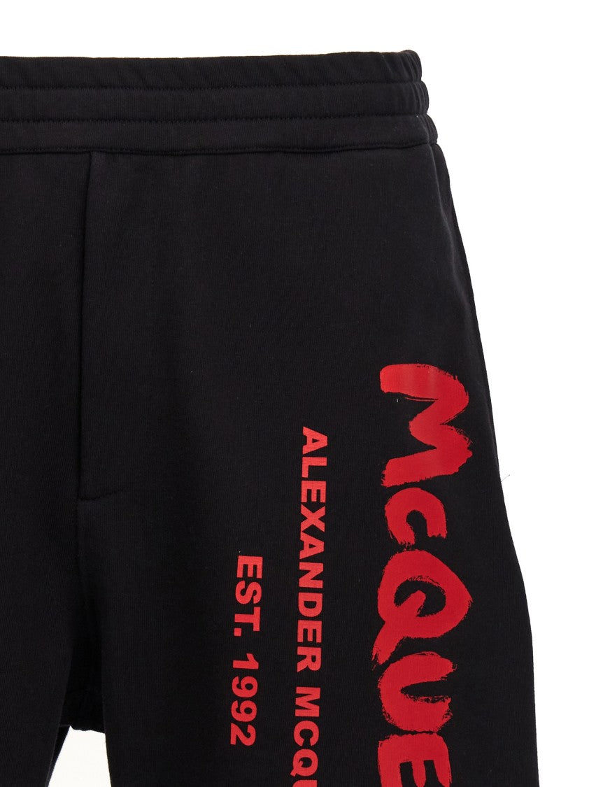 Mcqueen 'Graffiti' Bermuda Shorts