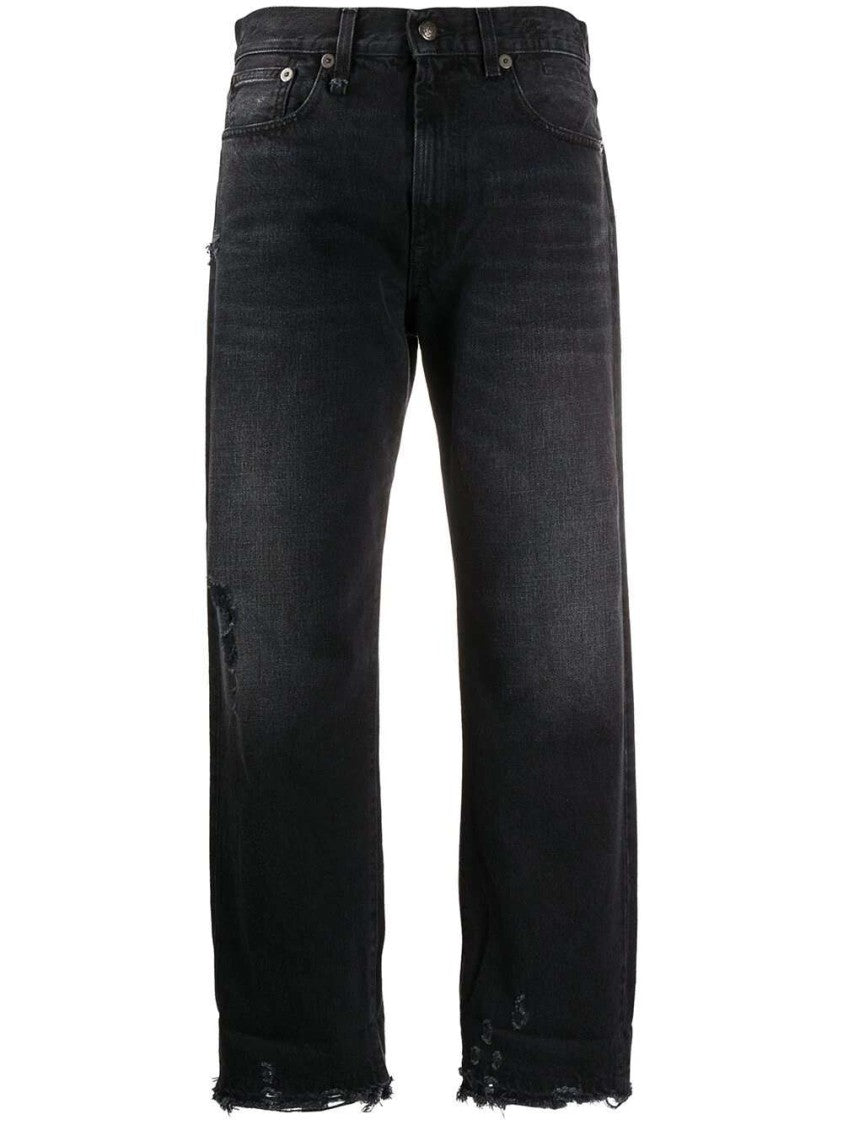 R13 Black Cropped Denim Jeans