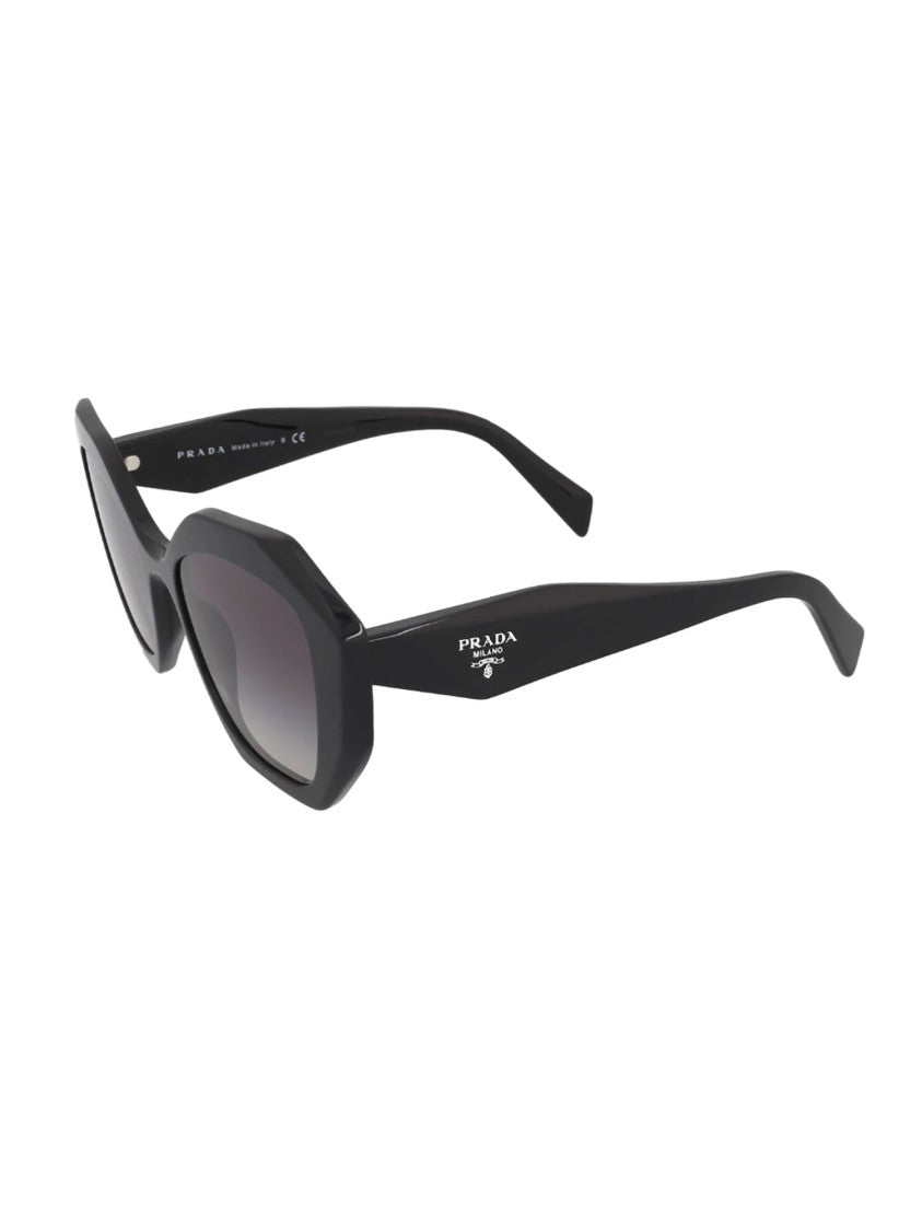 Prada Oversized Octagonal Frame Black Sunglasses