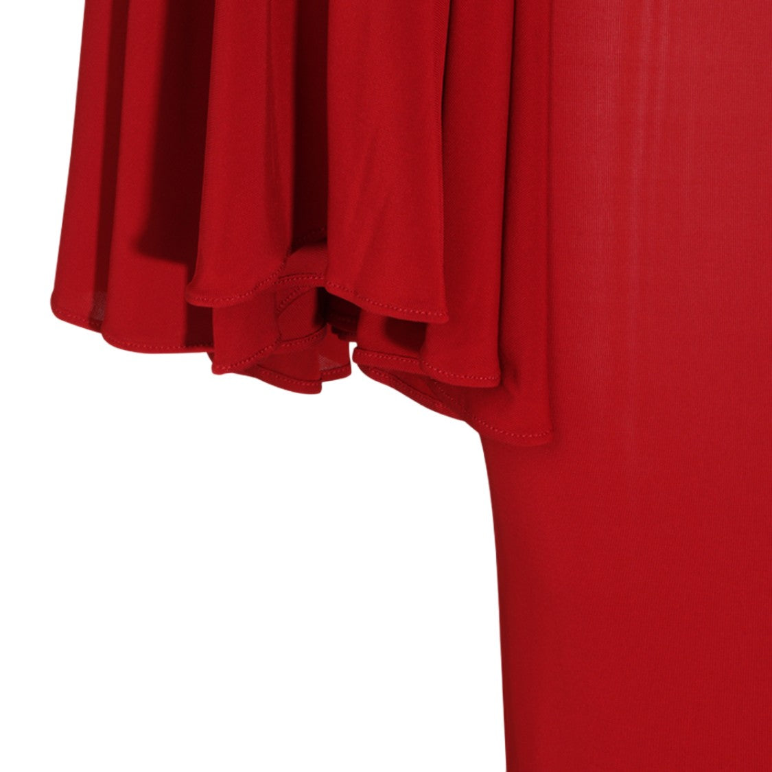 Jean Paul Gaultier High-Neck Bell Sleeve Midi Dress