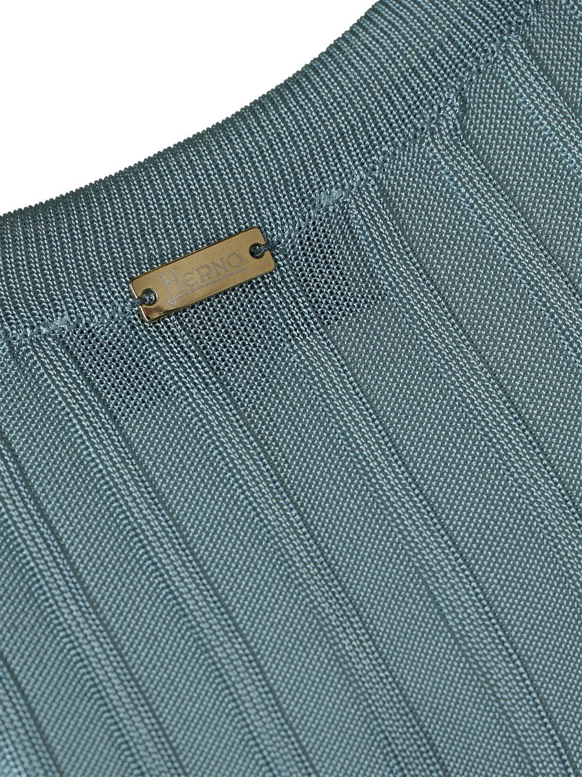 Herno Ribbed Texture Fitted Top