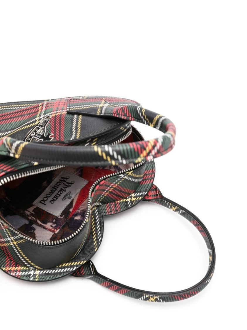 Vivienne Westwood Heart-Shaped Bag With Classic Check Pattern