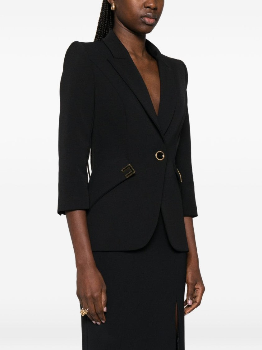 Elisabetta Franchi Tailored Jacket With Structured Shoulders