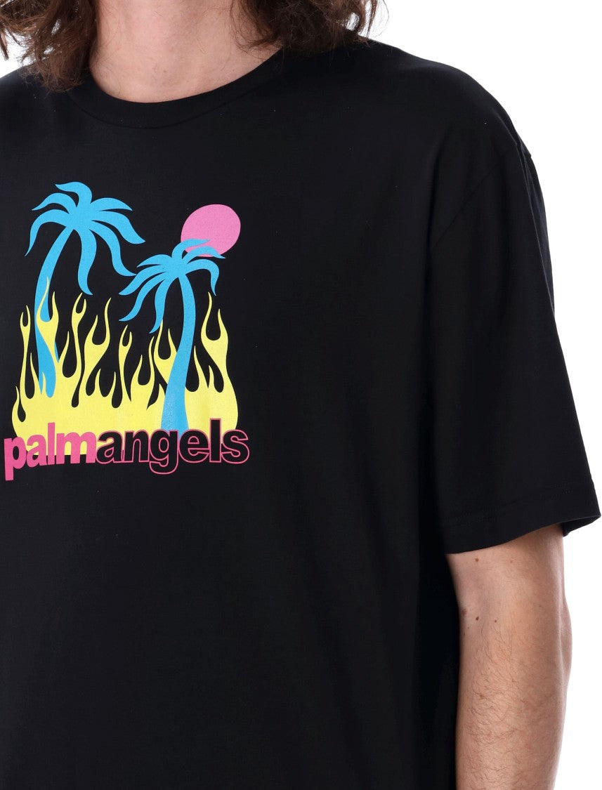 Palm Angels Burning Oasi Slim Tee